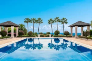 Elegant Estate of Sierra Blanca with Resort Pool and Ocean Views from VILLAWAY®
